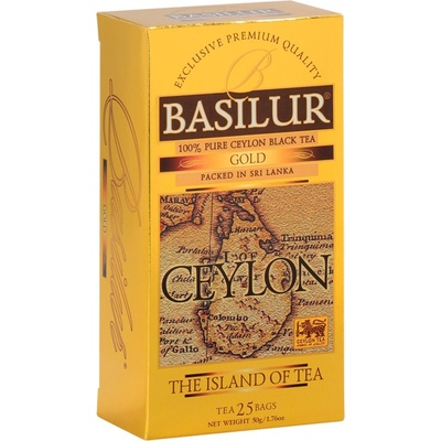 Basilur Island of Tea Gold černý čaj 25 sáčků