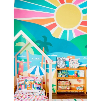 Mooui Nástenný panel - tapeta - Summer vacation 3,92 x 2,80 m uni