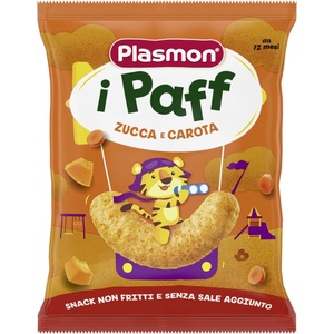 PLASMON Хрупанки Plasmon - Paff, морков и тиква, 15 g (4065) - ozone
