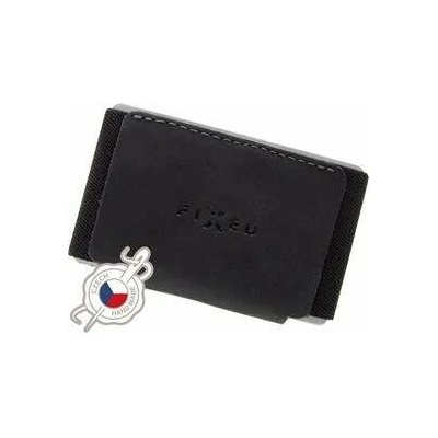 Kožená peněženka FIXED Tiny Wallet černá
