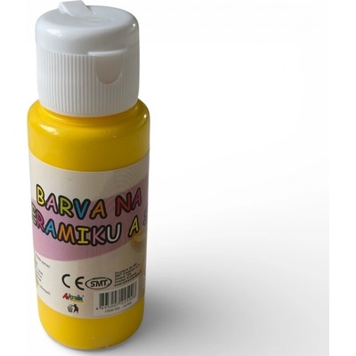 Creatoys akrylová barva na sklo a keramiku 60 ml žlutá – Sleviste.cz