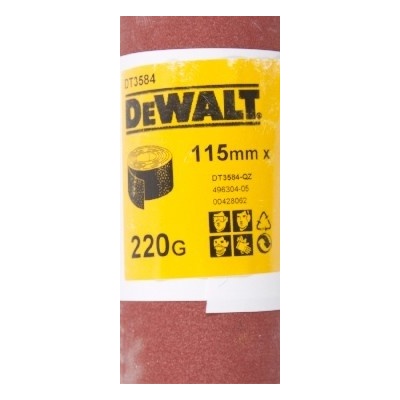 DeWALT DT3584 Role brusného papíru P220, 5 m x 115 mm