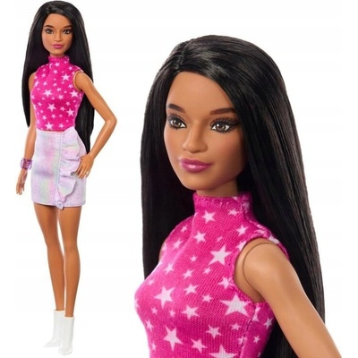 Barbie Fashionistas s ružovým tričkom HRH13