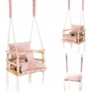 Kruzzel 18027 Interiérová houpačka 3v1 růžová