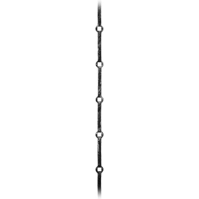 PSG Prebíjaná tyč pre kované zábradlia, ploty a brány 33.001, pr.14x14 mm, rozteč 140 mm