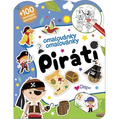 A4 Omalovánky se samol. 100ks Piráti