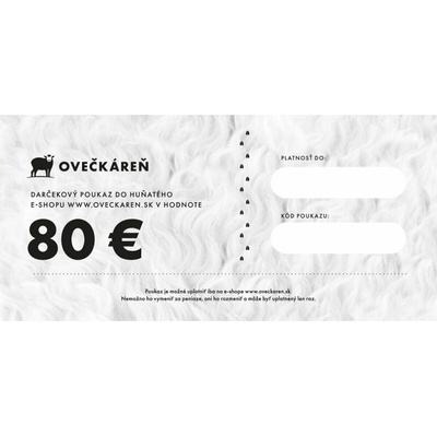 Czech Wool company Darčekový poukaz 80 €