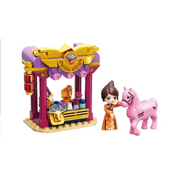 Qman Конструктор, Qman, Мулан, Героинята на древен Китай, Пазар за коне, 111 части (Q33011-3)