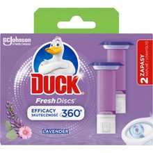 Duck Fresh Discs WC gél pre hygienickú čistotu a sviežosť Vašej toalety Levanduľa 2 x 36 ml