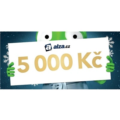 Vánoční dárkový poukaz Alza.cz na nákup zboží v hodnotě 5000 Kč