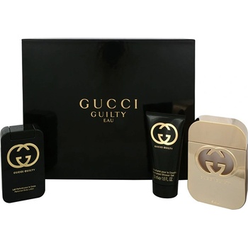 Gucci Guilty Eau Pour Femme EDT 75 ml + tělové mléko 100 ml + sprchový gel 50 ml dárková sada