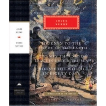 Journey to the Centre of the Earth, 20,000 Leagues Under the Sea, Round the World in Eighty Days Verne JulesPevná vazba