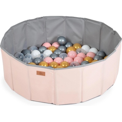 Moni Toys Сгъваем басейн с 90 бр. топки розов (110409)