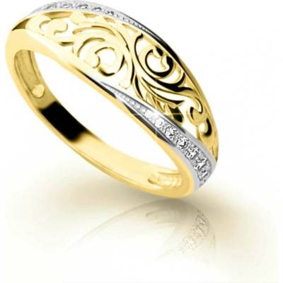 Cutie Jewellery prsten ze žlutého zlata se zirkony Z6902 2133 10 X