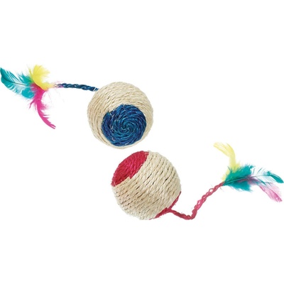 Karlie Hračka kočka Míček sisalový 6cm