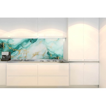 DIMEX ART s. r. o Фототапет за кухня - изумруден мрамор 180 x 60 см