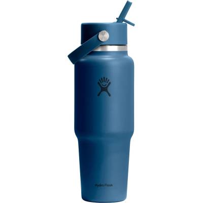 Hydro Flask Бутилка за вода Hydro Flask Wide Flex Straw Travel Bottle Water bottle - Harbor Blue - размер 946 ml (533-2183-1611)