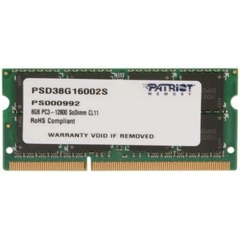 Patriot DDR3 8GB 1600MHz CL9 PSD38G16002S