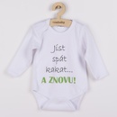 New Baby Body s potlačou Jesť spať kakať...a ZNOVU