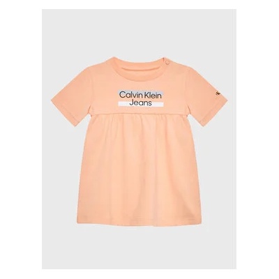 Calvin Klein Jeans Ежедневна рокля Hero Logo IN0IN00065 Оранжев Regular Fit (Hero Logo IN0IN00065)
