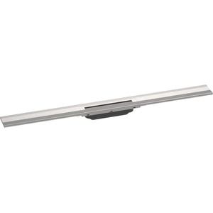 Hansgrohe RainDrain Flex - Линеен сифон с неръждаема решетка 900, за стенен монтаж, с възможност за скъсяване, четкана неръждаема стомана 56052800 (56052800)