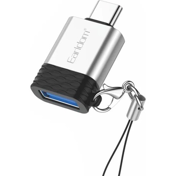 Earldom Преходник Earldom ET-OT64, USB F към Type-C, OTG, Сребрист - 40209