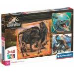 Clementoni Jurassic World puzzle 3x48pcs