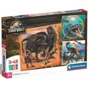 Clementoni Jurassic World puzzle 3x48pcs