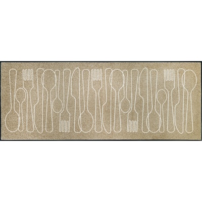 wash+dry Interiérová rohožka Cutlery Symphony 75 x 190 cm