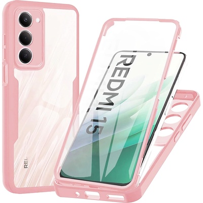 Techsuit Калъф + протектор - Techsuit ColorVerse 360 Series - Xiaomi Redmi 15 4G / Redmi 15 5G - Розов
