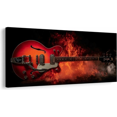 Obraz elektrická gitara v ohni