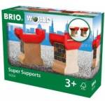 BRIO World Brückenfundament (braun/rot)