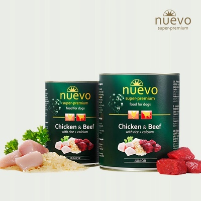 Nuevo Dog Junior Chicken & Beef 400 g