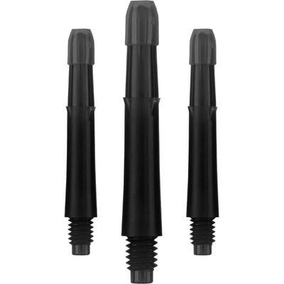L-Style Locked Straight, priehľadné čierne, krátke 30mm