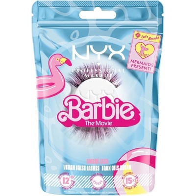NYX Professional Makeup Barbie Jumbo Lash čierne mihalnice s ružovými vláknami