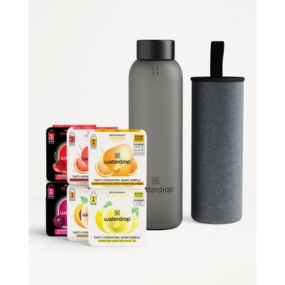 Waterdrop Ochutnávkový set, skleněná lahev nápoj bez cukru, 600 ml – Hledejceny.cz