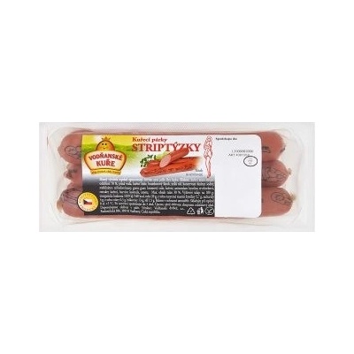 Vodňanské Kuře Kuřecí párky striptýzky 340 g