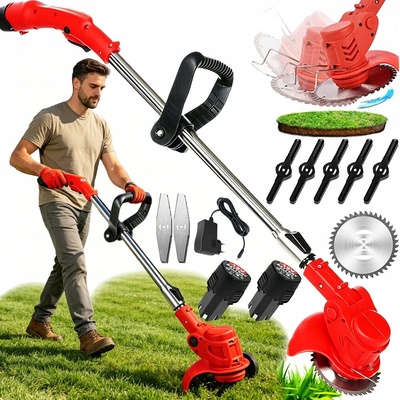 Akumulátorový vyžínač Hikey 1000 W, 15 cm