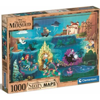 Clementoni Story Maps Malá mořská víla 1000 dielov