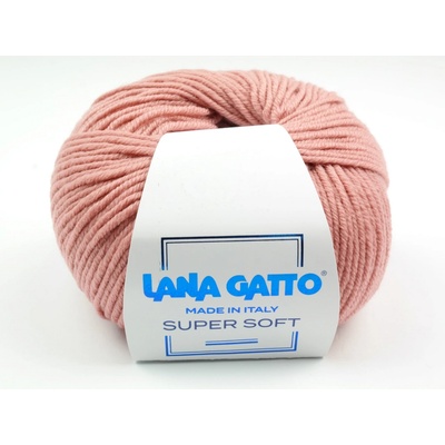Lana Gatto pletací příze vlna merino SUPER SOFT starorůžová