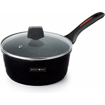 Royalty Line Касерола с капак Royalty Line RL-FSN20, 20 см, 2.1 л, Гранитно покритие, Индукция, Черен (RL-FSN20)