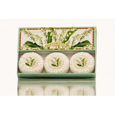 Saponificio Artigianale Fiorentino prírodné ratlinné tuhé mydlo konvalinka 3 x 100 g
