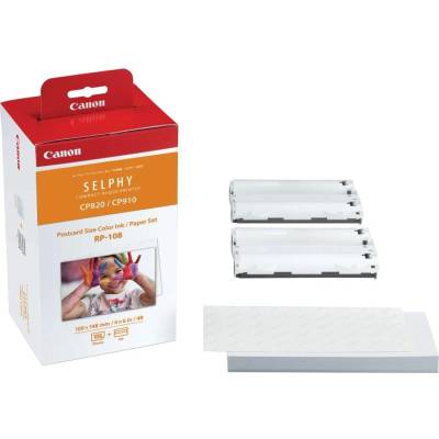 Canon DSC Ink Paper Set RP-108 Оригинален комплект касета и (oci rp108 14522)