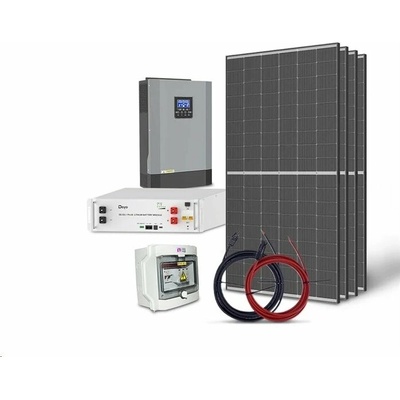 Trina Solar solární sestava ostrovní TRINA 1820Wp LiFePO4 DEYE 51,2V 100Ah měnič 48V/230VAC 5500W