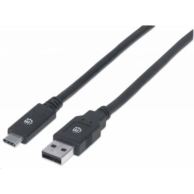Manhattan 354974 USB, USB 3.2 Gen 1, USB-A Male na USB-C Male, 5 Gbps, 2m, černý