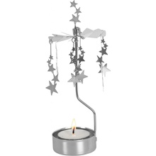 Pluto Design Rotujúci svietnik Night Sky Silver