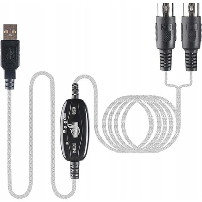 KABEL PŘEVODNÍK USB NA MIDI IN OUT ROZHRANÍ – Zbozi.Blesk.cz