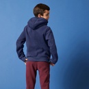 Domyos detská hrejivá mikina s kapucňou tmavomodrá