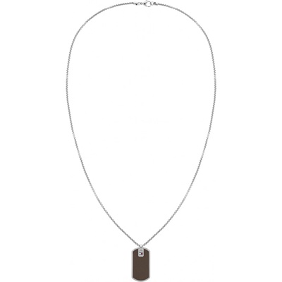 Tommy Hilfiger Štýlový oceľový náhrdelník s vojenskou známkou 2790431