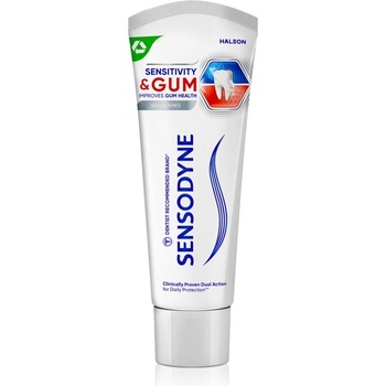 Sensodyne Sensitivity & Gum Whitening избелваща паста за зъби за защита на зъбите и венците 75ml